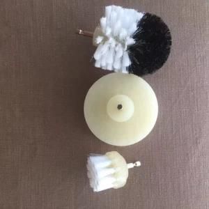White Disc Nylon Brush Drill Set for Cleaning All Purpose Car Cleaning Drill Brush