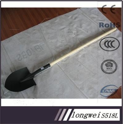 Farming Shovel with Long Wooden Handle S518L