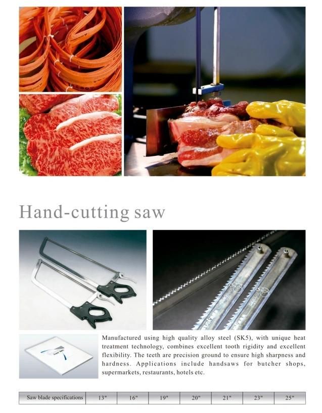 5/8*. 022*4tpi Manufacture Band Saw Knives Blades for Cutting Frozen Meat and Bone
