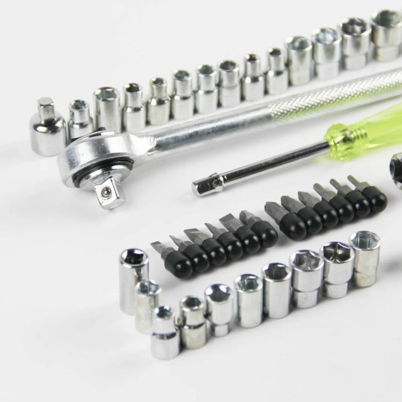 Goldmoon Hardware Tool Carbon Steel Adjustable Ratchet Socket Set