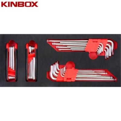 Kinbox Professional Hand Tool Set Item TF01m140 Hex&Star Key Set