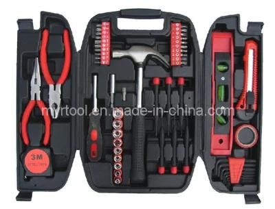 53PCS DIY Professional Plastic Box Hand Tool Kit in Tools