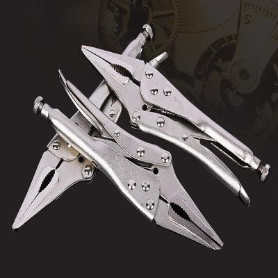 Professional Long Nose Straight Jaw Locking Pliers