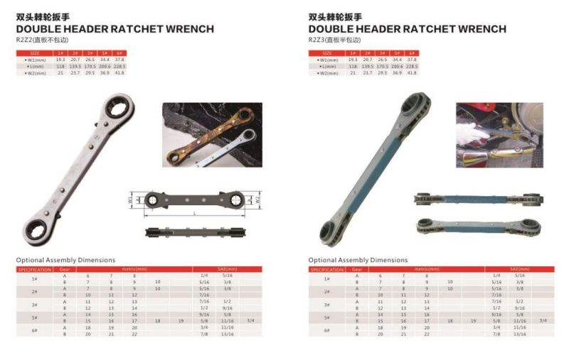 Wilms 5 Piece Straight Ratchet Set, Imperial Ratchet Wrench, Metric Hand Tool Spanner Set