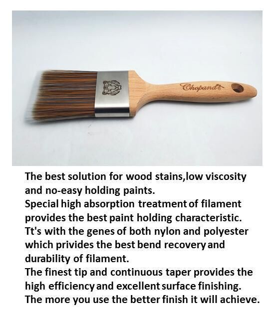 Synthetic Fiber Us Market Wooden Handle Purdy Quality Paint Brush