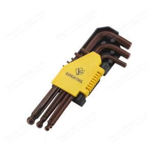 9PCS Medium Long Ball Hex Key Set S2 Wrench for Hardware Hand Tools