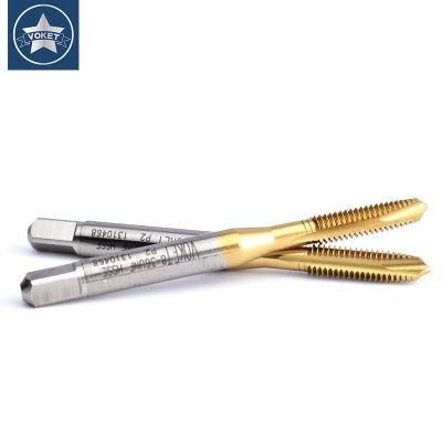 Hsse-M35 with Tin Spiral Pointed Taps Unf Uns 0-90 0-80 1-72 2-64 3-56 4-48 5-44 6-40 8-36 10-32 12-32 12-28 1/4 Machine Screw Fine Thread Tap
