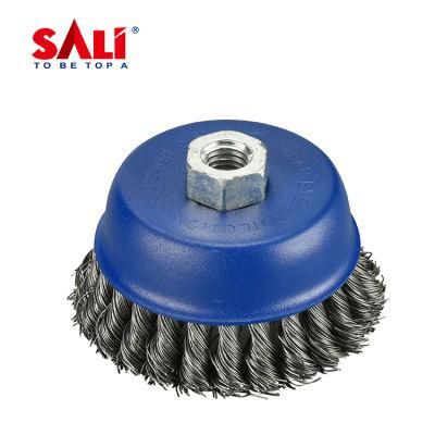 Sali High Quality 3&quot; Cleaning Rust Twist Knot Wire Wheel Brush