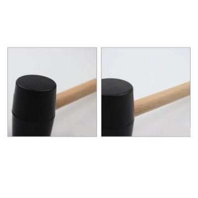 750g Black Round Wooden Handle Rubber
