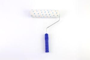 2020 Comfortable Colorful Dots Polyester Fiber Roller Blue Plastic Handle Paint Roller Brush