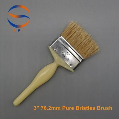 3 Inch Solvent Resistant White Bristle Laminating Brushes Broller Brushes