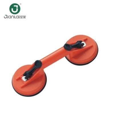 Vacuum Two Suction Cups Holder Lifter Rubber Glass Sucker