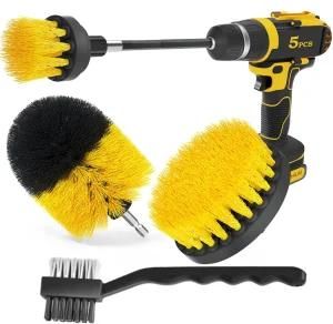 5 Pieces Drill Brush Power Scrubber Kit for Carpet Kitchen Car Wheel Gap Cleaning