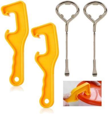 4PCS Plastic 5-Gallon Paint Can Opener, Metal Paint Can Opening Tool, for Bucket Lid Paint Cover