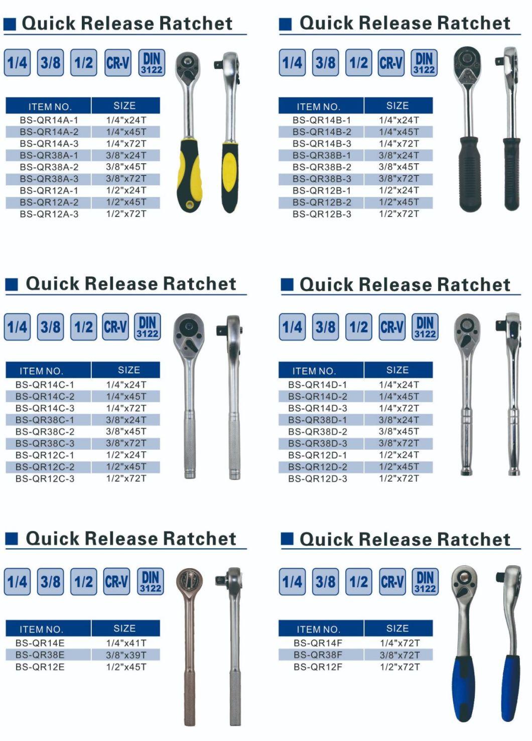 Polished Combination Universal Standard Quick Release Ratchet