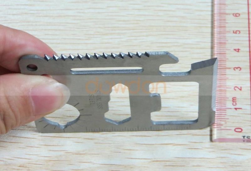 Stainless Steel 11 in 1 Beer Opener Survival Card Tool Fits Perfect in Your Wallet