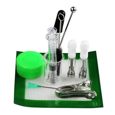 Authentic E Cigarette Ltq Terp Done Tool Kit Contain Syringe Beaker Dropper Muddler Brush Silicone