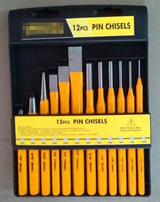 12PCS Cold Pin&Punch Set in a Plastic Shelf (PC-1)