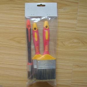 Paint Brush with Rubber Plastic Handle for Painting