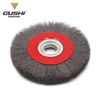 Flat Shape Bevle Brush Crimped Wire Brush