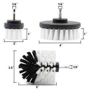 2/3.5/4 Inch Bathroom Cleaning PP Drill Brush with Floor &Car Tire