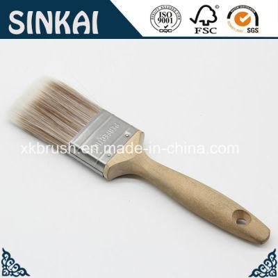 Short Handle Paint Brush with Tapered Filament