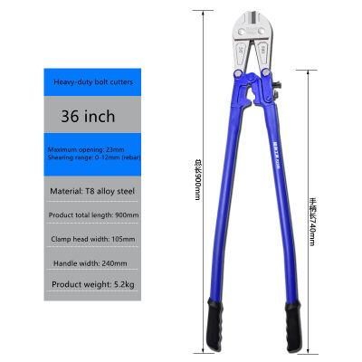 36 Inch Rebar Bolt Shear Wire Pliers, Strongly Shear Iron Rebar Scissors Wire Rope Shears Lock Pliers