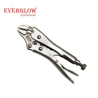 Nickel Plated 7&quot; CRV Round Jaw Seal Cutting Locking Pliers Self Locking Pliers