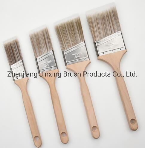 Paint Brush, Flat Brush Synthetic Filament, Beech Wood