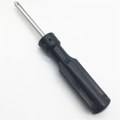 Promotional Customized Color Handle Double Head Steel Blade Screwdriver