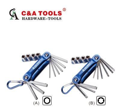 13PC Folding Hex Key with 1-8mm