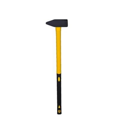 3000g Drop Forged Carbon Steel Machnist Hammer with Fiberglass Handle