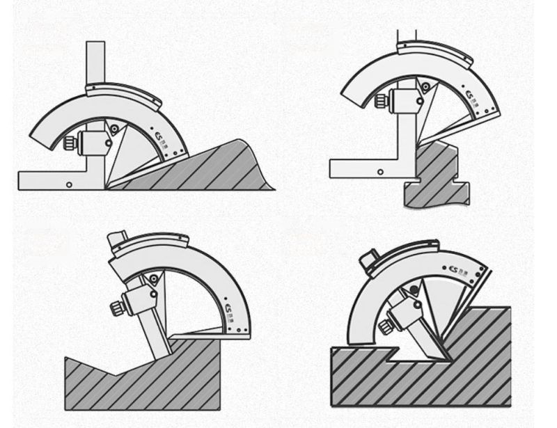 Universal Bevel Protractors Angle Measure Instrument