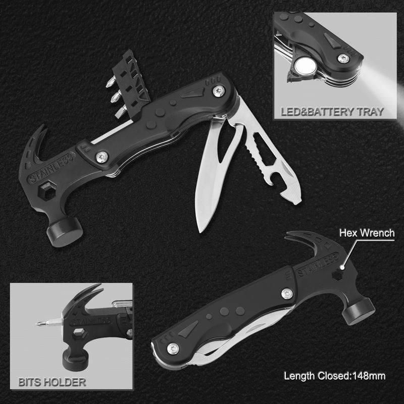 Stainless Steel Multi Function Tool Multi Function Hammer & Wrench Tools (#8455F)