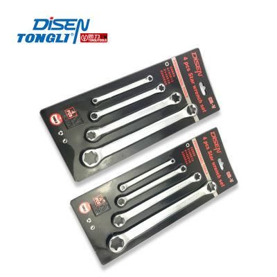 4 PC Sliding Card Packing E Torx Star Wrench Set