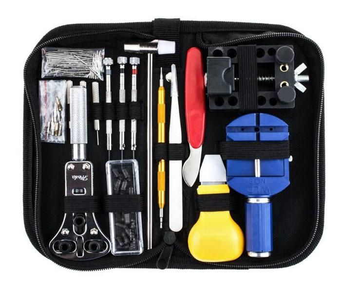 Watch Repair Tool Kit Opener Link Remover Spring Bar with Carry Case