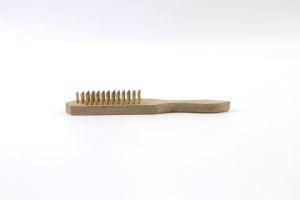 2020 Copper Stainless Steel Wire Brush with Oval Length Wooden Handle
