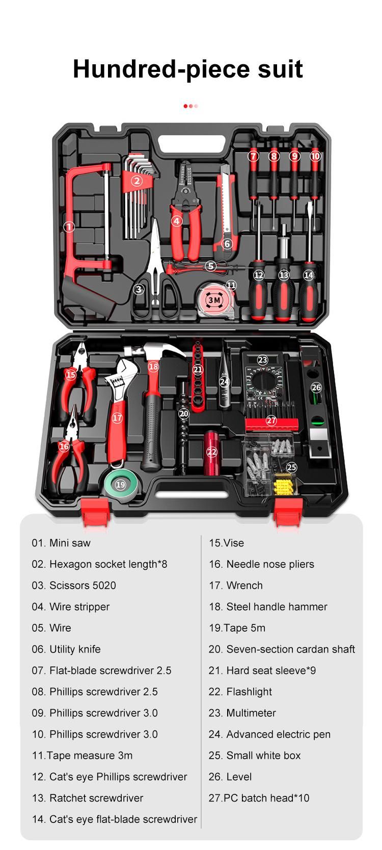 Hand Tool Set Power Drill Tools