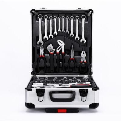 Hardware Tool Set 187 Pieces Aluminum Trolley Case Portable on-Board Multi-Functional Toolbox Combination Set