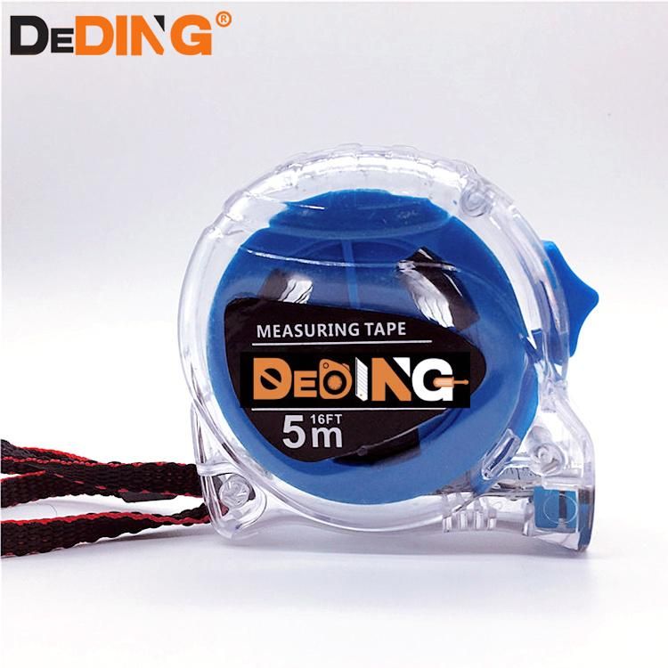 Wholesale Clear Transparent Case Carbon Steel Blade Tape Measure