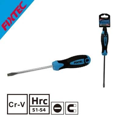 Fixtec Cr-V Slotted Screwdriver with Magnetized Tip