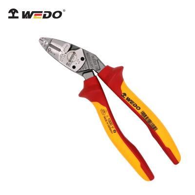 WEDO VDE Certified 1000V Insulated Tools Bent Pliers, Diagonal Cutting