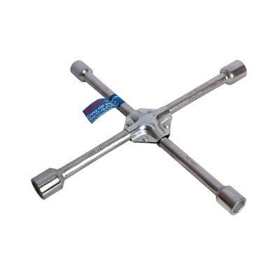 Fixtec 17*19*21*23 Saving Car Wheel Nut Brace Wrench Spanner 4 Way Cross Wheel Wrench