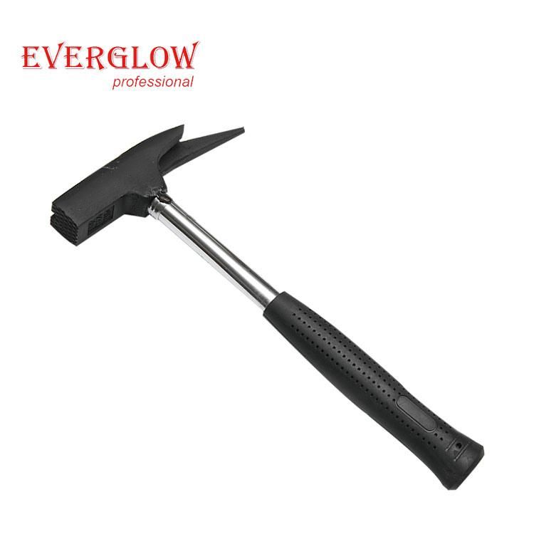 Steel Handle Nail Roofing Hammer 600g with Magnet and Non Slip