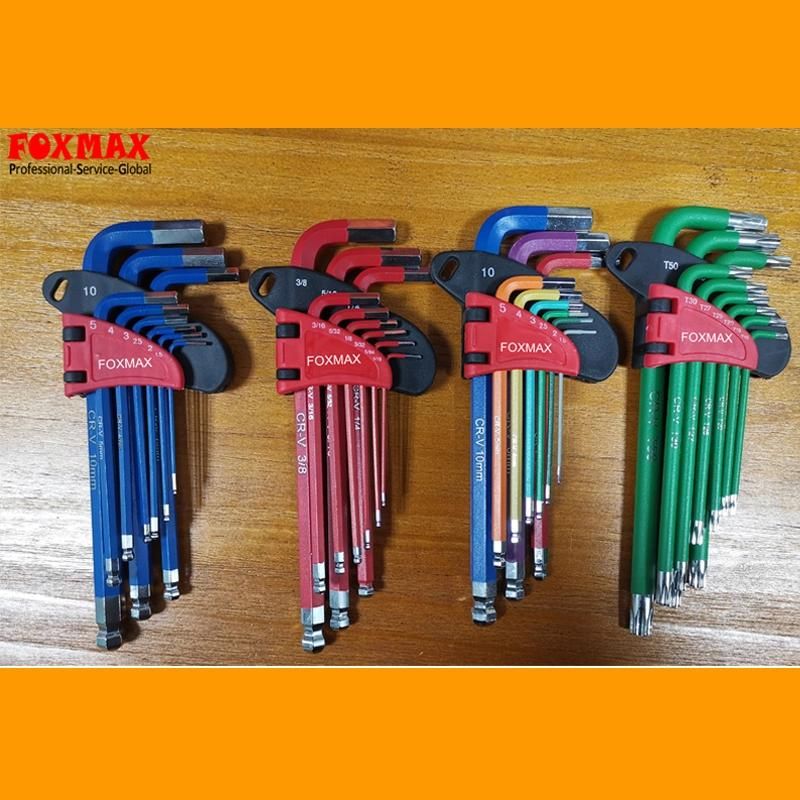 9PCS Long Arm Torx Hex Key Allen Key Set (HK-009)