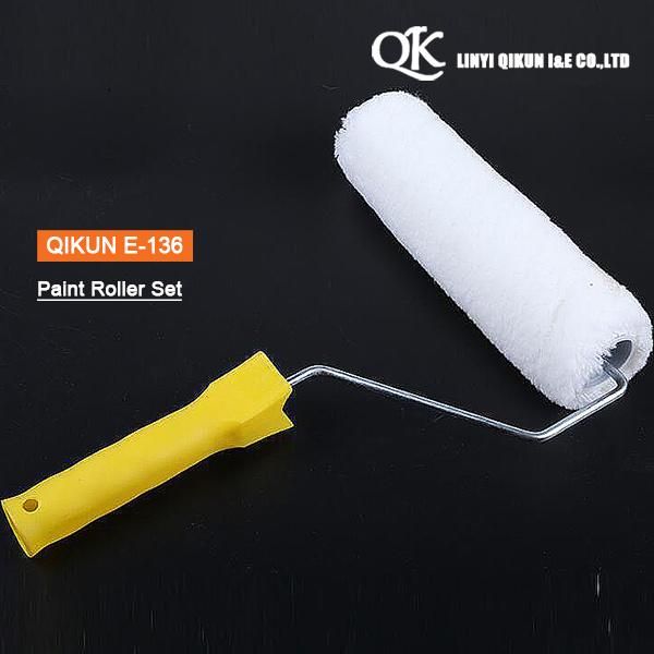 E-134 Hardware Decorate Paint Hardware Hand Tools Acrylic Polyester Mixed Yellow Double Strips Fabric Paint Roller Brush