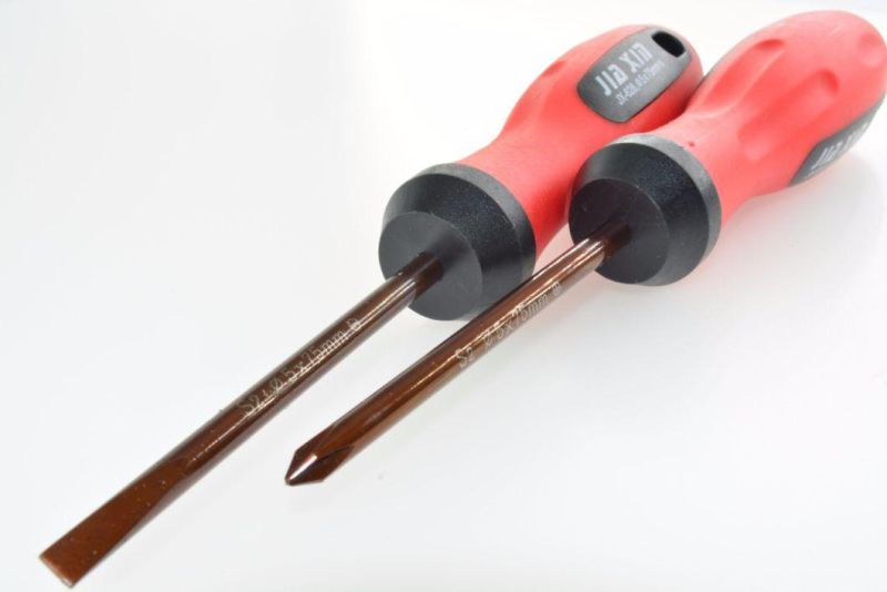 Red Soft TPR Handle S2 Magnetic Screwdriver Hand Tool