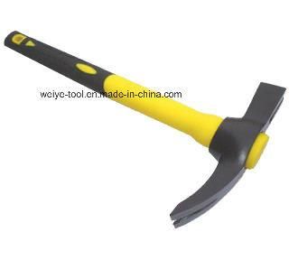 French Type Claw Hammer with Fiberglass Handle