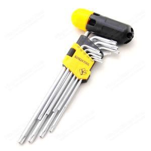 9PCS Extra Long Torx Key Set Wrench with Handle for Hand Tools