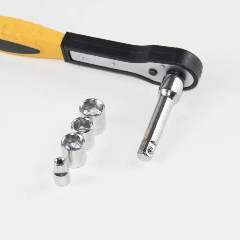Hardware Tool Carbon Steel Material Ratchet Wrench for DIY Level